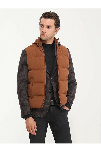 Kip Brick Check Modern Fit Wool Blend Jacket