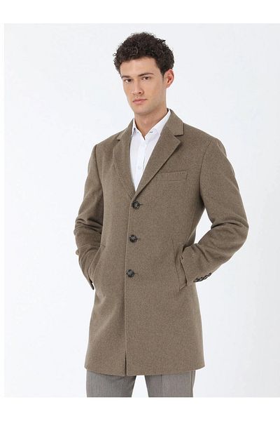 Kip Light Brown Woven Coat - Stylish and Comfortable