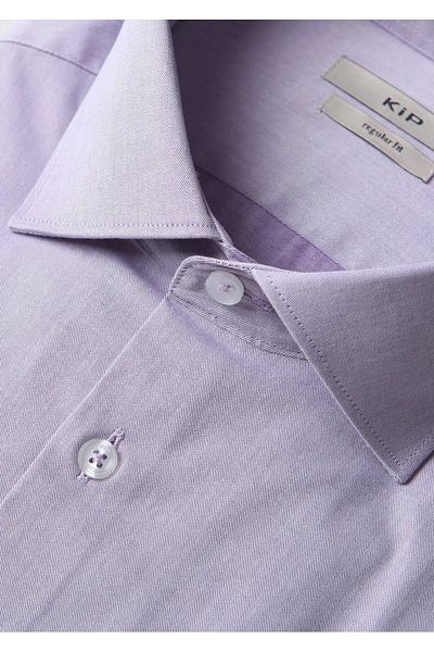 Kip Lilac Regular Fit - Κλασικό πουκάμισο από βαμβακερό μείγμα