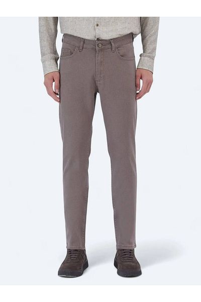 Kip Denim Mink Slim Fit Cotton Blend Pants