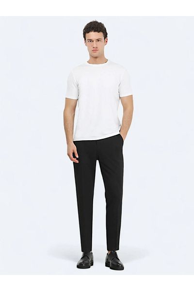 Kip Crew Neck White Cotton Blend T-Shirt