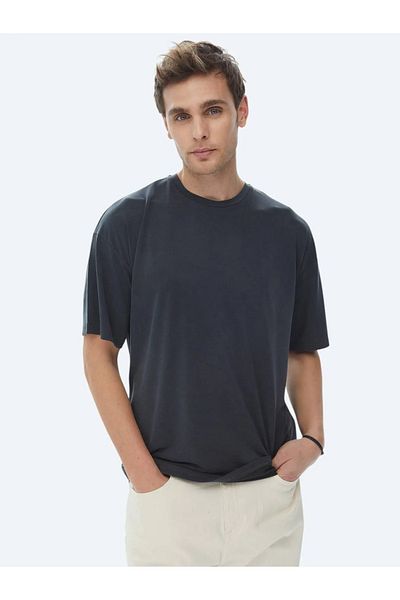 Kip Μπλουζάκι Anthracite Crew Neck Plain