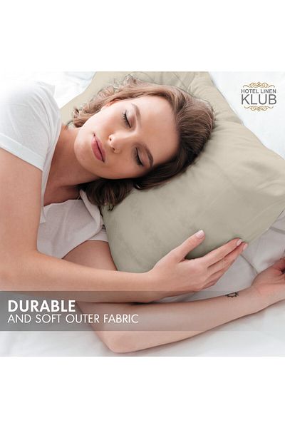 Hotel Linen Klub 2-Piece 100% Cotton Sateen Pillowcase (50x75cm) – Silky Soft Feel Like Satin, Hotel-Quality Bedding