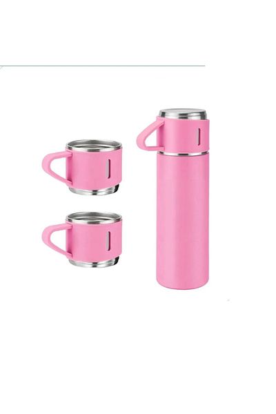 Generic Stainless Steel Thermo 500ml Vacuum Insulated Bottle With Cup