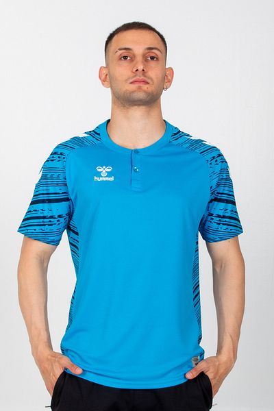 hummel Μπλουζάκι Line Camping Τυρκουάζ