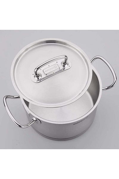 KORKMAZ Korkmaz 18/10 Proline Turkish Stainless Steel Cookware Set, 9 Pieces, A1150