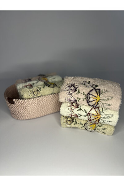 Çeyiz Merkezi 6 مناشف 30X50 مع سلة خوص