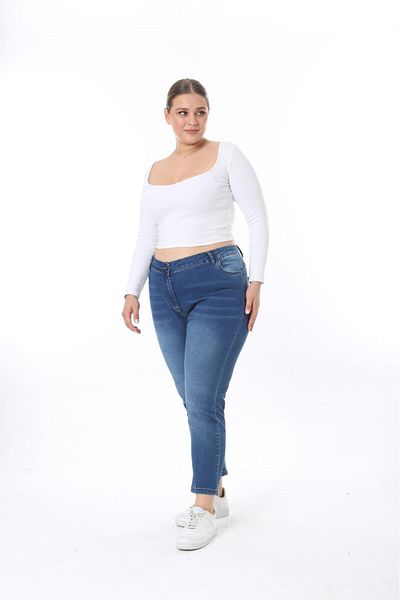 EYLÜL BUTİK WOMEN'S LARGE SIZE ANKLE-Length PANT