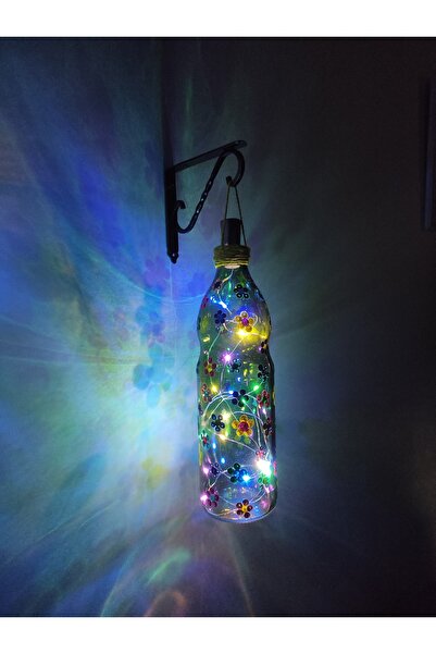 Genel Markalar Cam Şişe Aplik El Boyama Peri Led Aydınlatma