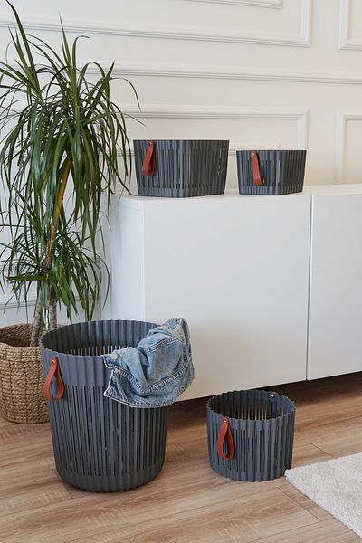 EVLE Flexion Basket Set, 4 Pieces, Gray