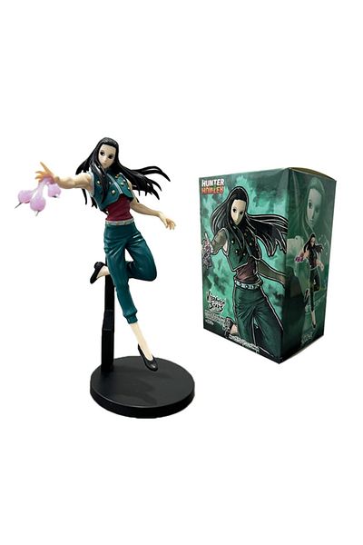 BANDAI 05-with box 15-23cm Hunter x Hunter Chrollo Lucilfer Anime Figure Hisoka Action Figure Killua Zoldy