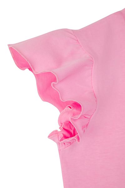 Pollito Girl's 2-Piece T-Shirt with Ruffled Sleeves
