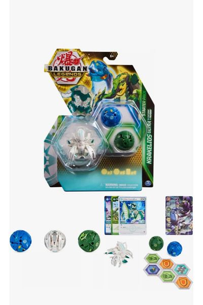 liss çarşı Bakugan Legends Starter 3-Pack Krakelious Ultra with Centipod and Maxodon 100% Org.