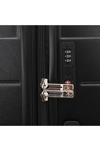 Calvin Klein Palisades Hardside Spinner Luggage On Wheels, Ultra Lightweight Abs, 4 Double Wheels