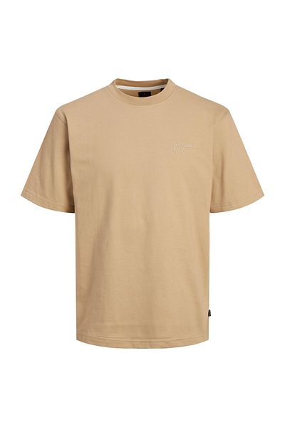 Jack & Jones Ανδρικό μπλουζάκι μπεζ Blafelix - (12251341-TRE)
