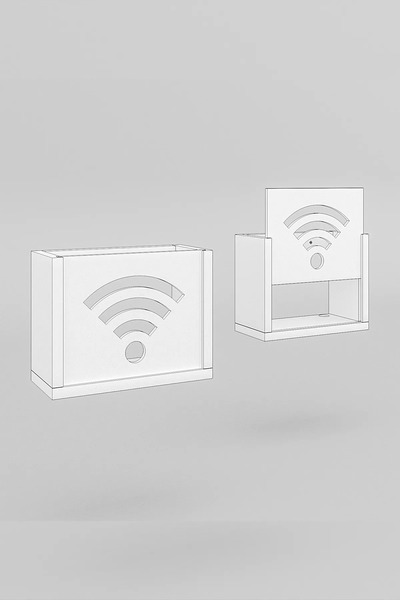 Genel Markalar Wifi-modem Kutusu Saklama Duvar Düzenleyici Mdf Uzunluk (22CM) Genişlik (28CM) Derinlik (12CM)