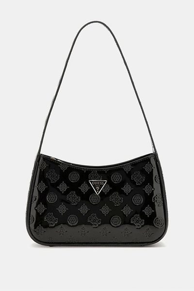 Guess Arnela Top Zip Shoulder Bag Women's Black Shoulder Bag Hwtv9496170-Blo