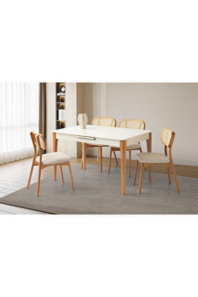 Levent Mobilya Aksesuar Berlin Masa, Zerda Sandalye, Aytaşı, 130x80