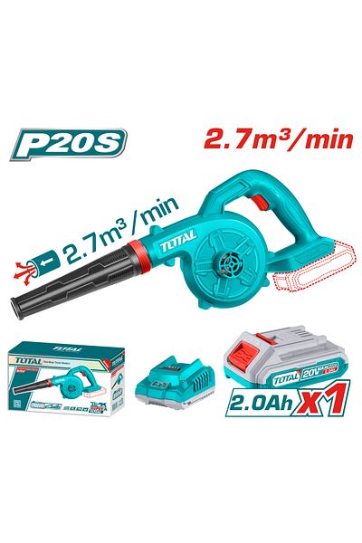 TOTAL 20v battery air blower single battery and charger