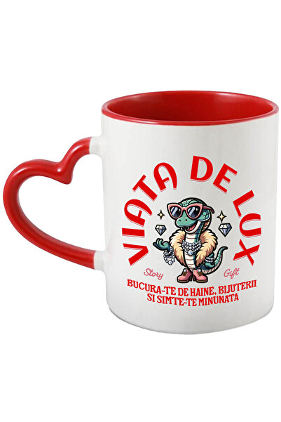 StoryGift Romania Cana Cu Sarpe Cu Haina De Blana Si Ochelari De Soare, Bijut...