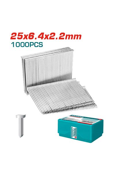 TOTAL 25mm Staple Nail 1000pcs Steel