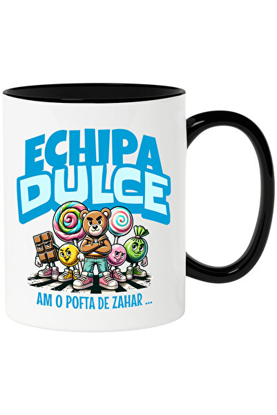 StoryGift Romania Cana Cu Dulciuri Razboi Acadele Bomboane Tableta Ciocolata Urs Text Echipa Dulce, Cu ,stg