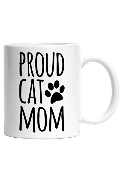 StoryGift Romania Cana Cu Labuta Si Textul "proud Cat Mom" - Mama Mandra De P...