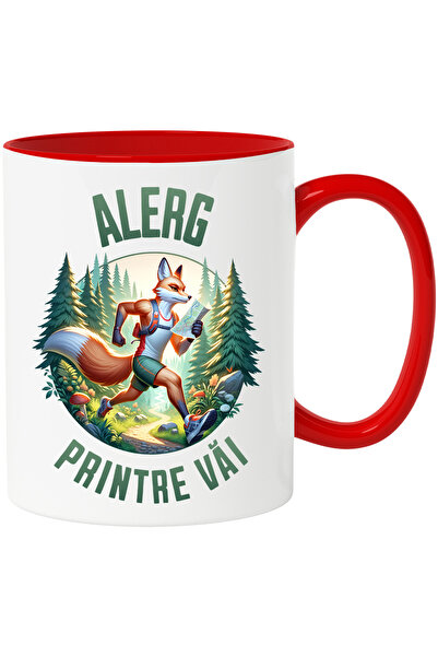 StoryGift Romania Cana Vulpe Cercetas In Padure Harta Natura, 330ml, Ceramic ...