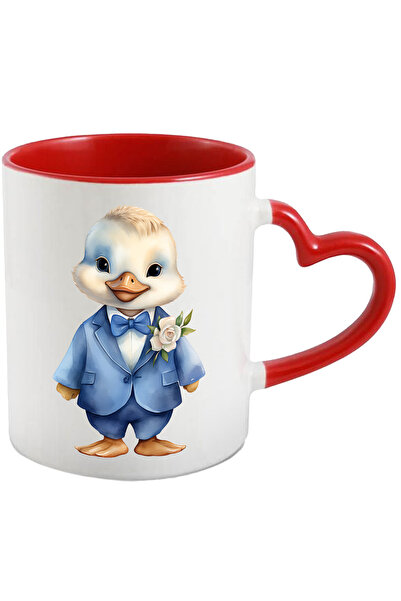 StoryGift Romania Cana Cu O Ratusca Vesela La Costum | Ilustratie | Trandafir...