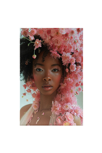 StoryGift Romania Tablou Canvas: Paiunile Unei Fete Pentru Modă Și Flori Comb...