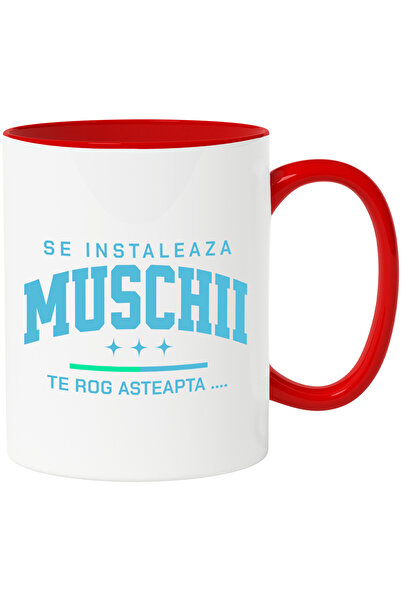StoryGift Romania Cana Se Instaleaza Muschii - Te Rog Asteapta, 330ml, Cerami...