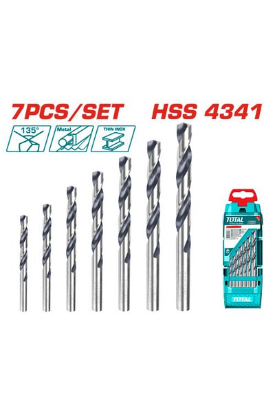 TOTAL طقم ريشة دريل 7pcs/set