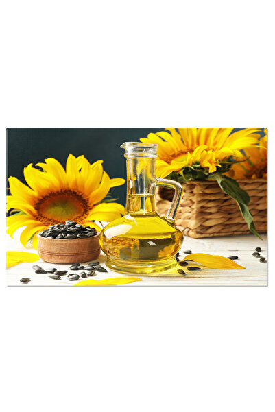 StoryGift Romania Tablou Canvas - Lichide Naturale: Ulei, Pe Masa, Sticla, Bu...