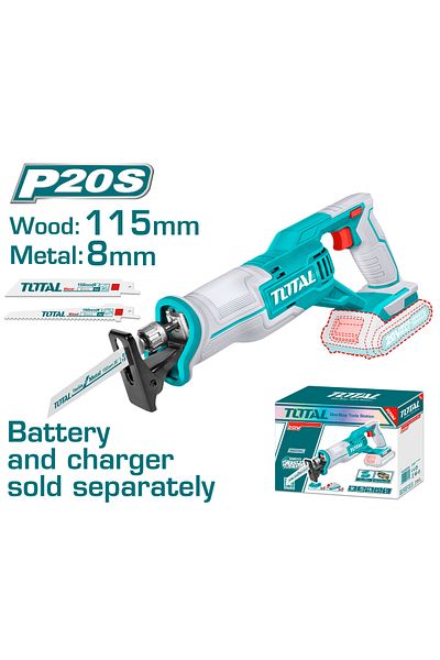 TOTAL 20v reciprocating saw without battery and charger