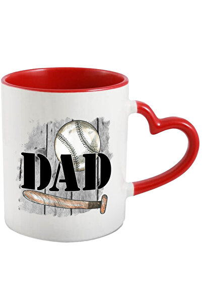 StoryGift Romania Cana Cu Bata De Baseball Si Minge Cu Mesajul "dad", Tata, I...