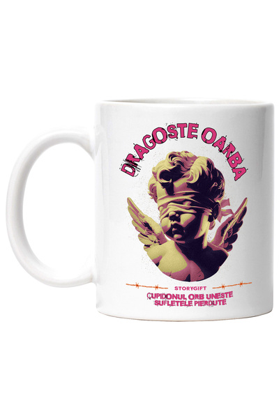 StoryGift Romania Cana Inger Legat La Ochii Dragoste Oarba Cupidon, 330ml, Ce...