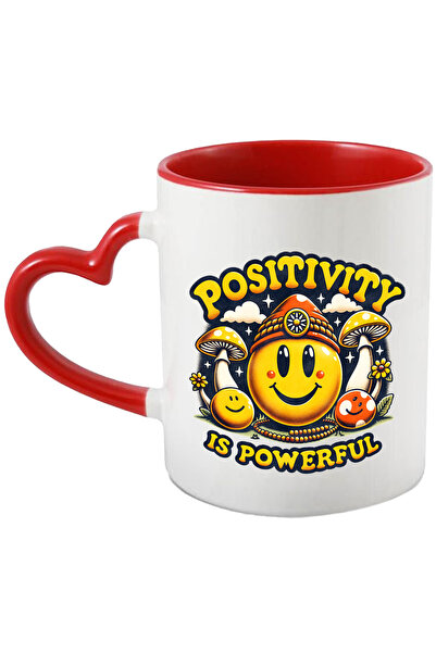 StoryGift Romania Cana Cu Un Emoji Vesel Cu Mesajul "positivity Is Powerful",...