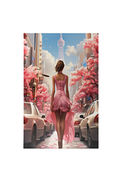 StoryGift Romania Canvas Painting: La Vie En Rose Inspirational Female Portra...