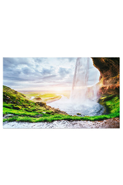 StoryGift Romania Tablou Canvas: Magie Naturala - Seljalandfoss In Toata Sple...