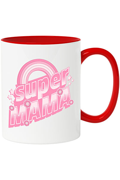 StoryGift Romania Cana Cu Curcubeu Colorat Text Super Mama Familie Iubire Ete...