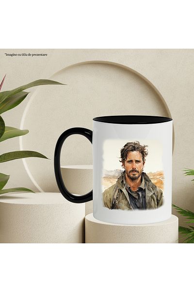 StoryGift Romania Mug With Matthew McConaughey, Famous Actor, Movie Lovers, Multicolor 330 ml, With ,STG