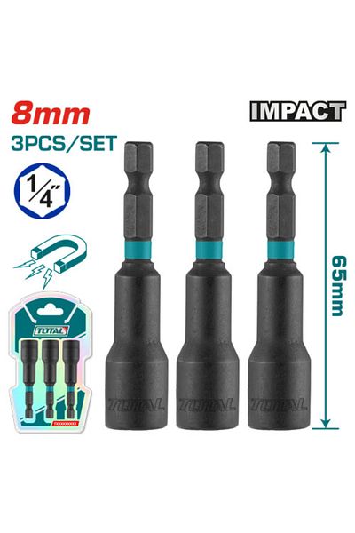 TOTAL Shinko 10mm Socket Set 3pcs/set