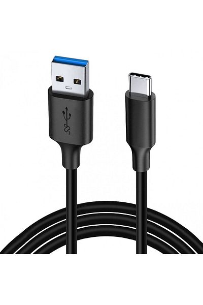 Unidopro Cablu USB 3.0 la USB Type-C, Metal/PVC, Negru/Argintiu, 200 Cm