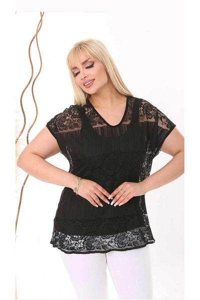 ViolettaXL Women's Plus Size Lace Bluz