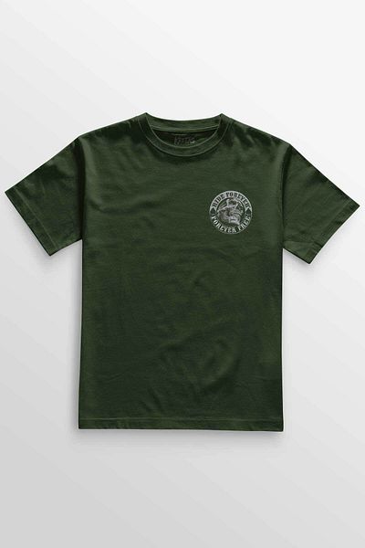 Kretas Χακί T-Shirt Μοτοσικλέτα Skull Ride Forever Μοτοσικλέτα με στάμπα Unisex T-shirt