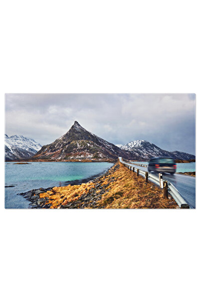 StoryGift Romania Tablou Canvas: Podul Fredvang In Lofoten - Arhitectura Scan...