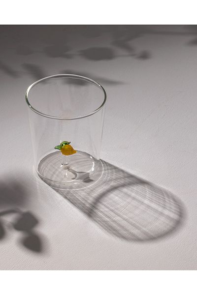Madame Coco Violet Borosilicate Glass Cup - Yellow - 350 ml