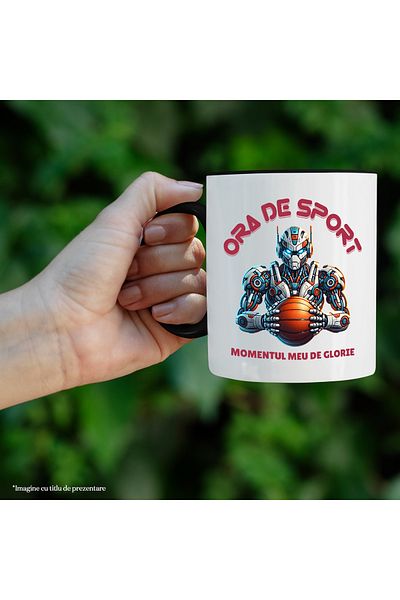 StoryGift Romania Sports Time Mug My Moment of Glory School Robot, 330ml, Ceramic with Handle, With