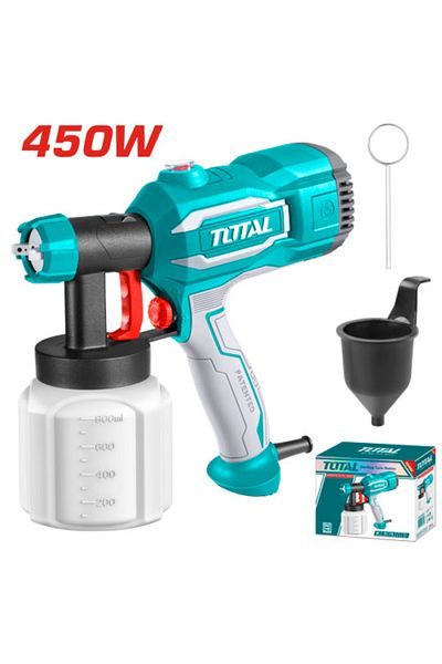 TOTAL 450W 800ml Electric Paint Spray Gun