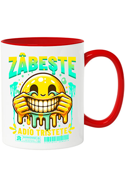 StoryGift Romania Cana Zâmbeste. Adio Tristeţe Smiley Face Chinuit , 330ml, C...